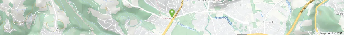 Kartendarstellung des Standorts für St. Markus Apotheke in 4040 Linz